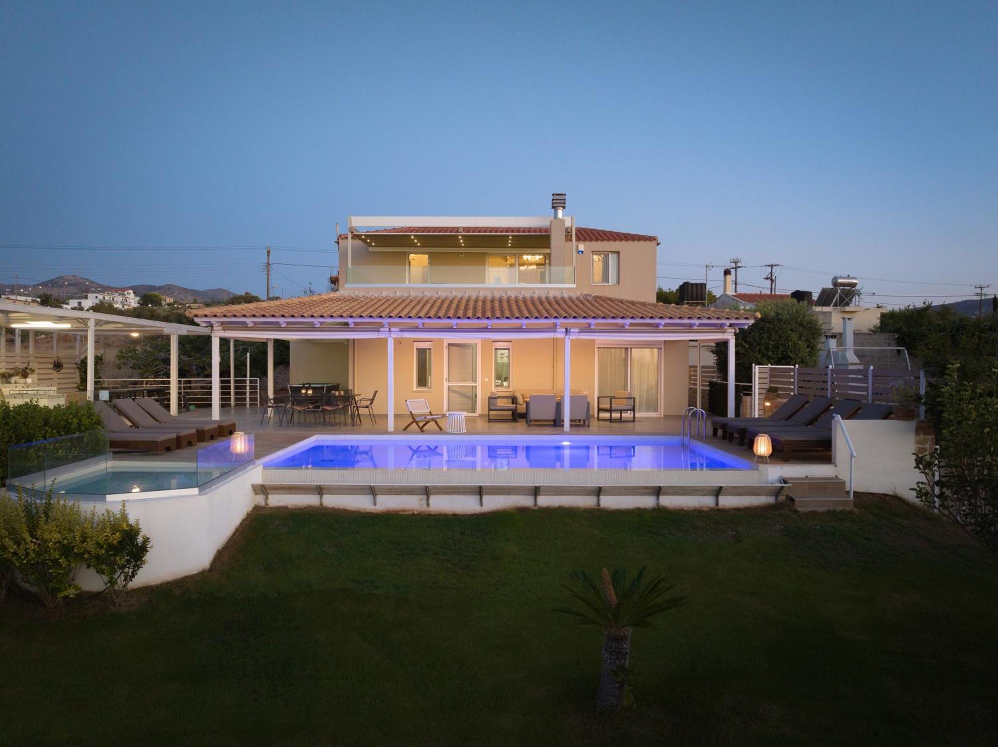 Alba Bianca Villa, Family Retreat With Heated Pool By Thinkvilla Hersonissos  Exterior foto